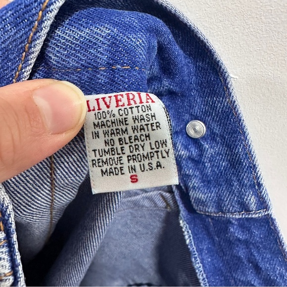 Vintage Denim Button-Down Pencil Skirt - Picture 2 of 9